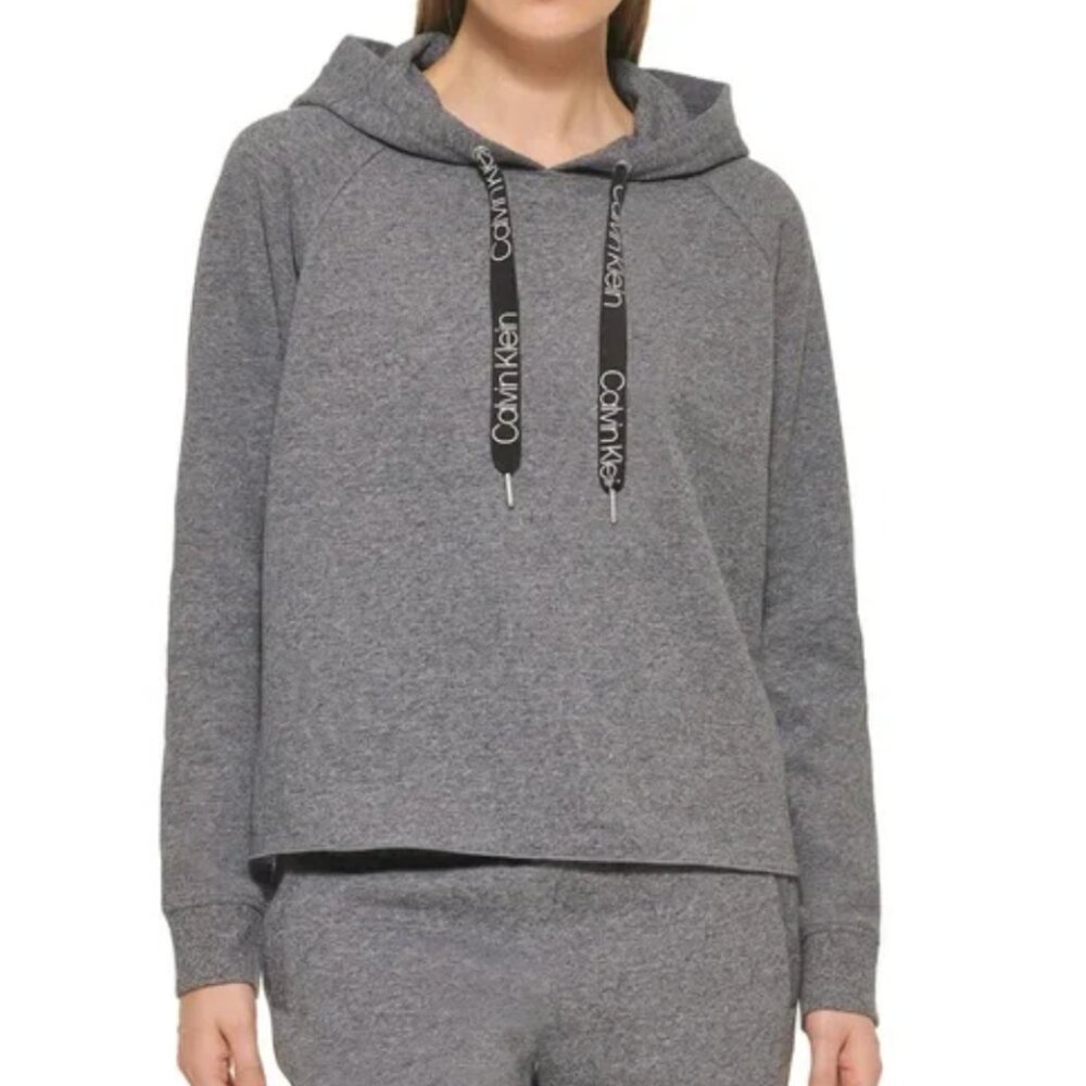 CALVIN KLEIN Fleece Relaxed Fit Hoodie in Gray Grey Size SMALL NWT